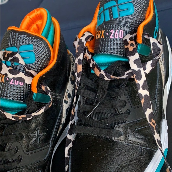 Converse ERX 260 MID Black/rapid teal/orange rindW - Picture 8 of 16